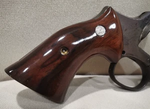 CUSTOM S&W TARGET GRIPS FIT K, L FRAME SQUARE BUTT EBONY WOOD NICE GIFT # 15 - Picture 1 of 23