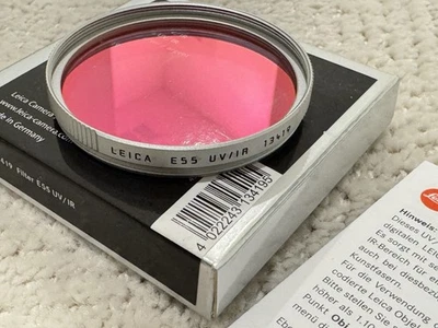 Leica Filter E55 UV/IR Silver 13419, Boxed - Image 1 of 4