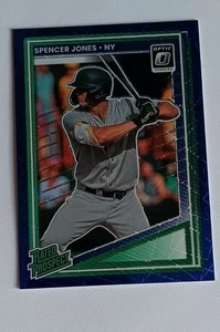 2025 Donruss Optic Blue Velocity Prizm Rated Prospect #136 Spencer Jones - Picture 1 of 3