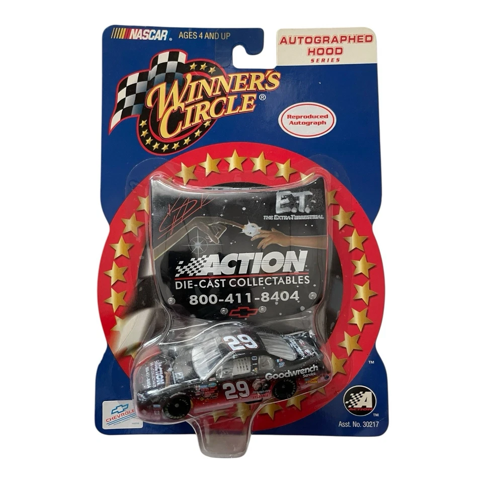 Кевин Харвик 2002 Winners Circle 1:64 No29 E.T. Серия капотов с автографом - Изображение 1 из 2