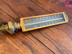 ANTIKES TAGLIABUE MFG CO Industrie Thermometer Messing 16" STEAMPUNK - Bild 1 von 7