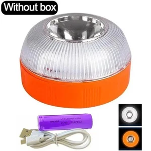 Car Emergency Beacon Light USB Rechargeable V16 Magnetic Induction Strobe Flashi - Picture 1 of 7