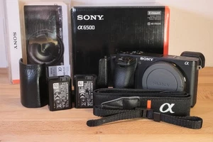 Sony Alpha a6500 Body ILCE-6500 mit Half-Case und Zubehörpaket, Top Zustand - Bild 1 von 17