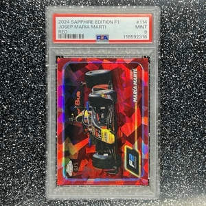 2024 Topps Chrome Sapphire JOSEP MARIA MARTI Formula 1 F1 F2 #114 RED 5/5 PSA 9 - Picture 1 of 2