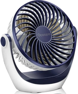Ventilatore Da Tavolo,Mini Ventilatore Usb,Con Forte Flusso D'Aria E Funzionamen - Foto 1 di 12