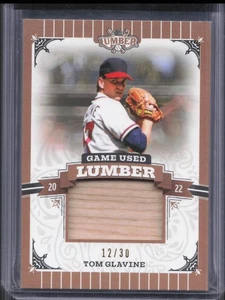2022 Leaf Lumber Tom Glavine Game Used Lumber Bat Relic /30 Braves - Bild 1 von 2