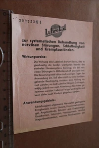 alter Beipackzettel für Luhrokal - H.&E. Albert AG Biebrich - Bild 1 von 2