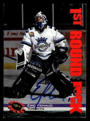 1994 Classic Hockey #14 Eric Fichaud Signed Autograph (no COA) - Image 1 of 2