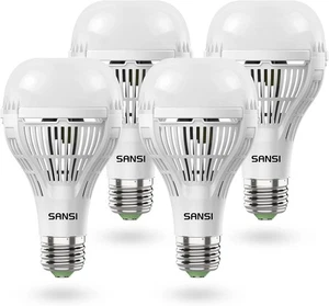 4 Pack 18W=150W LED Bulbs 2500 Lumens, Super Bright Light Bulbs, 5000K Daylight - Picture 1 of 8