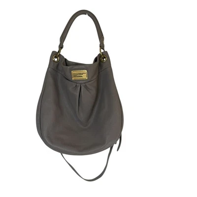 Marc by Marc Jacobs Classic Q Hillier Gray Leather Hobo Crossbody Bag Y2K - Image 1 of 4