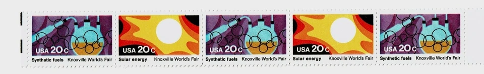 1982  U.S KNOXVILLE WORLDs FAIR  Se-Tenant  Strip of 5 Sc#2006-9  M/NH/OG GEM! - Image 1 of 1