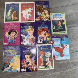 Bundle of 11 Walt Disney Vintage Books Cinderella. Snow White. Lady And Tramp - Picture 1 of 1