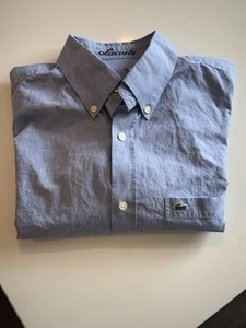 Lacoste men’s Dress Shirt Size L 16.5 34-35 - Picture 1 of 12