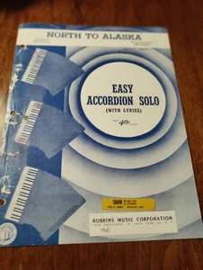 NOTEN NORD NACH ALASKA AKKORDEON SOLO 1960 - Bild 1 von 3