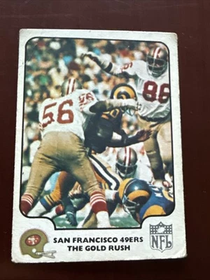 1977 Fleer NFL Team Action Football The Gold Rush San Francisco 49ers #52 - Image 1 of 2