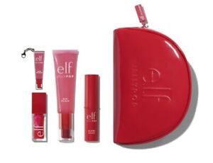 ELF Jelly Pop Watermelon One In Melon Vault 4pc Set 🍉🍉 Primer Lips Glow & Bag