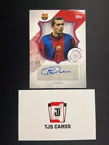 Cocu - Red Auto /5 - TOPPS Barcelona 125th Anniversary 2024/25 - Picture 1 of 2