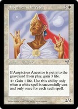 WOTC MtG Mirage Auspicious Ancestor (R) NM