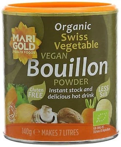 Marigold Organic Swiss Reduced Salt Vegetable Bouillon Powder 140g - Picture 1 of 6