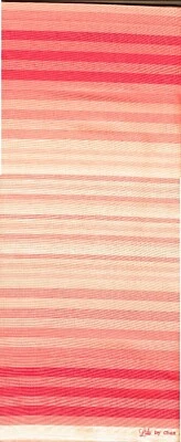 Fabric, LuLu by Chez Moi for Moda Stripes in Pink & Peach, by HALF yard - Image 1 of 3