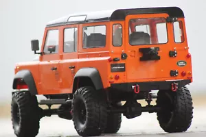 Double E FM101 orange Landrover Defender Crawler 4WD RTR 1:8 RC Auto Wagon NEU - Bild 1 von 13