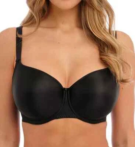 NWT Fantasie FL4510 4510 Smoothing T-Shirt Full Coverage Bra 34G Black - Picture 1 of 3