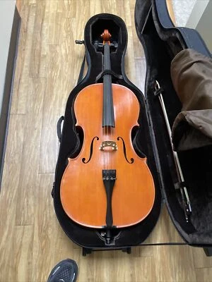 Violoncelo Gliga (modelo Stradivari) 4/4 + estojo + suporte + arco - Imagem 1 de 4