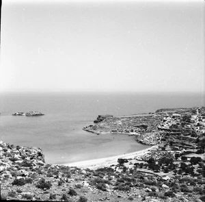 LINDOS c. 1950 - Panorama Vue sur la Ville Grèce - Négatif 6 x 6 - GRE 88 - Picture 1 of 1