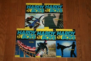 Lot 5 book Hardy Boys 1 3 4 5 9 Extreme Danger Boardwalk Thrill Rocky Martial La - Picture 1 of 2