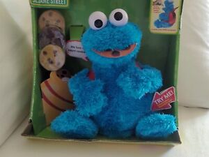 Rare Playskool Sesame Street Animatronic Talking Cookie Monster Count N Crunch