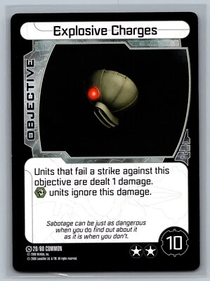 Star Wars Pocketmodel TCG The Clone Wars Explosive Charges #20/60 CCG - Image 1 of 2