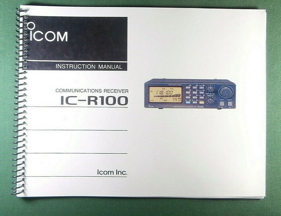 Icom IC-R100 Manuale di Istruzioni - Copertine Premium Card Stock e Carta 32LB! - Immagine 1 di 1