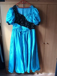 Abendkleid Ballkleid Lang Gr. 56 80er Jahre - Bild 1 von 5
