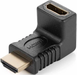 Poppstar HDMI Winkelstecker 90 Grad TV Winkeladapter Eck Stecker auf Buchse 4k - Bild 1 von 4