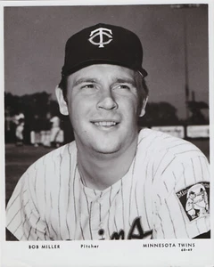 1969 Press Photo Team Issue of Minnesota Twins Baseball Pitcher Bob Miller - Picture 1 of 2
