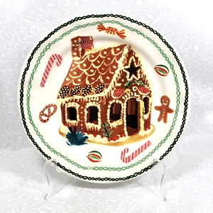 Nathalie Lee Joyeux Noel Anthropologie Lebkuchenhaus Teller 10" - Bild 1 von 5