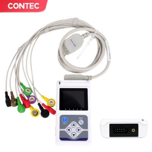 Hot 24 hours 12 Channel ECG/EKG Holter Monitor System TLC5000,software CONTEC,CE - Picture 1 of 11