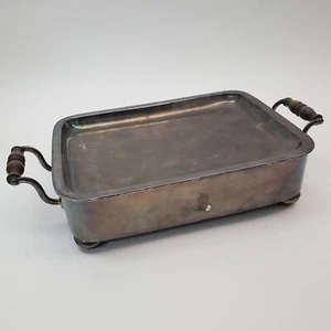 Antique 1810 Old Sheffield Plate Warmer Rectangular w/ Family Crest Silver Plate - Picture 1 of 24