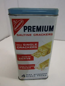 Vintage 1969 Nabisco Premium Saline Crackers Latta Latta Decorazione Cucina PUBBLICITÀ - Foto 1 di 6