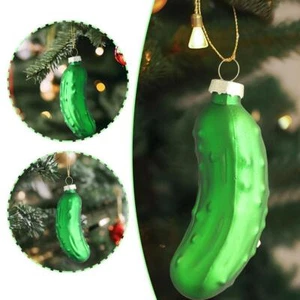 Glass Cucumber Pendant Christmas Pickle Tree Ornament Ornaments✨l L3Y2 S7G6 R9W3 - Bild 1 von 13