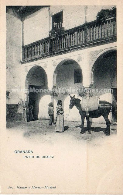 Postal de Granada: Patio de Chapiz. Granada - Imagen 1 de 1