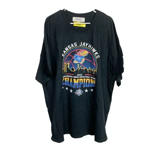 2022 KU Kansas Jayhawks NCAA Hombres Campeones de Baloncesto Final Four Camiseta 3XL - Imagen 1 de 6