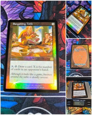 MTG Bargaining Table 🇬🇧 Rare Foil Nm Magic the Gathering Mercadian Masques OG - Bild 1 von 4