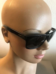 Maui Jim MCGREGOR POINT MJ 291-02 Black Frames/ Gray Polarized Lenses Italy - Picture 1 of 10