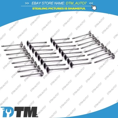 Juego de 32 válvulas de entrada y salida para BMW X5 X6 750i F12 F06 F13 N63N S63N 4,4 4,0 L Foto 1 de 4