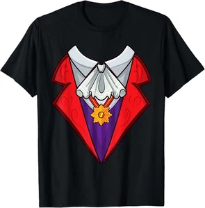 NUEVO LIMITADO Disfraz de Drácula Vampiro Halloween Juegos con disfraces Esmoquin Hombres Camiseta - Imagen 1 de 1