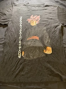 Dragon Ball Z Goku Black Super Saiyan Rose T-Shirt Adult Size Medium Black - Picture 1 of 6