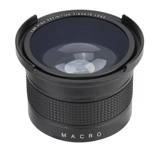 52mm 0,35X Uniwersalny szerokokątny obiektyw rybie oko z osłonami obiektywu Pokrowiec do przechowywania do CB - Zdjęcie 1 z 8