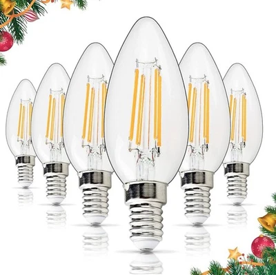 4pcs Bluestars C35 E14 Led Candle Bulbs 4W 40W Equivalent Warm White 2700K - Image 1 of 4