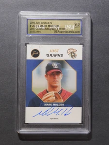 2000 Just Memorabilia 'Graphs 17/100 AUTOGRAPH!!! - Mark Mulder - #JG.18 - USA 9 - Picture 1 of 2